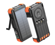ExtraLink POWERBANK SOLARNY 20000MAH 20W DYNAMO INDUKCJA LAMPA LATARKA - 1570059 - zdjęcie 1